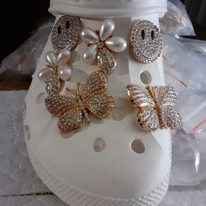 6 pc Crocs shoe charm set. NWOT